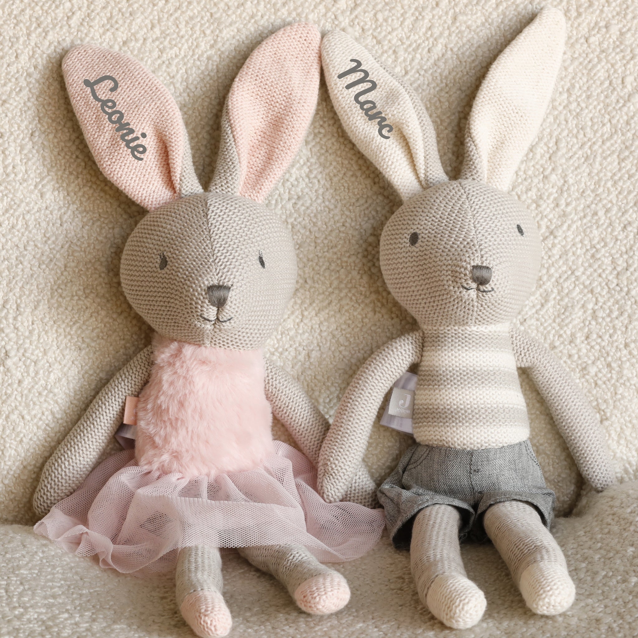 Jollein | Kuscheltier Hase rosa