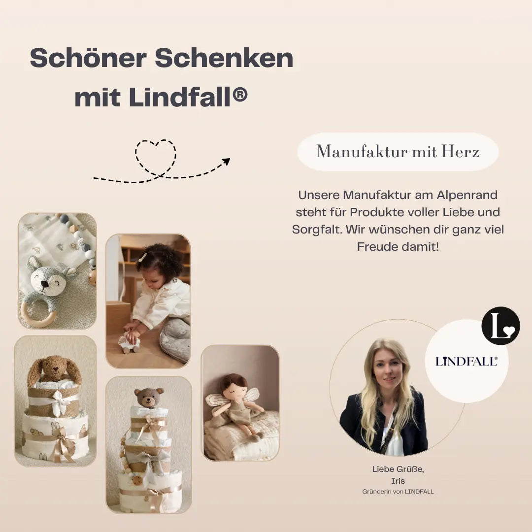 Babybürste aus Ziegenhaar, mit Namen personalisiert
